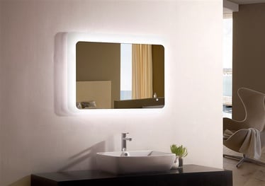 Spogulis Masterjero YJ-2521I, ar gaismu, stiprināms, 90 cm x 70 cm