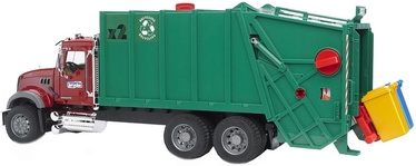 Žaislinis automobilis Bruder Mack Granite Garbage Truck 02812, žalia