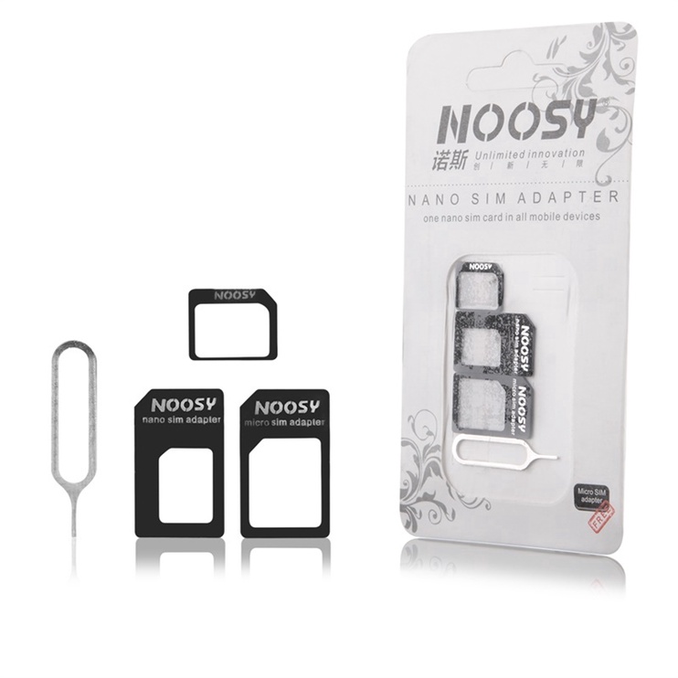 Adapteris Noosy, SIM card slot/Micro SIM, juoda