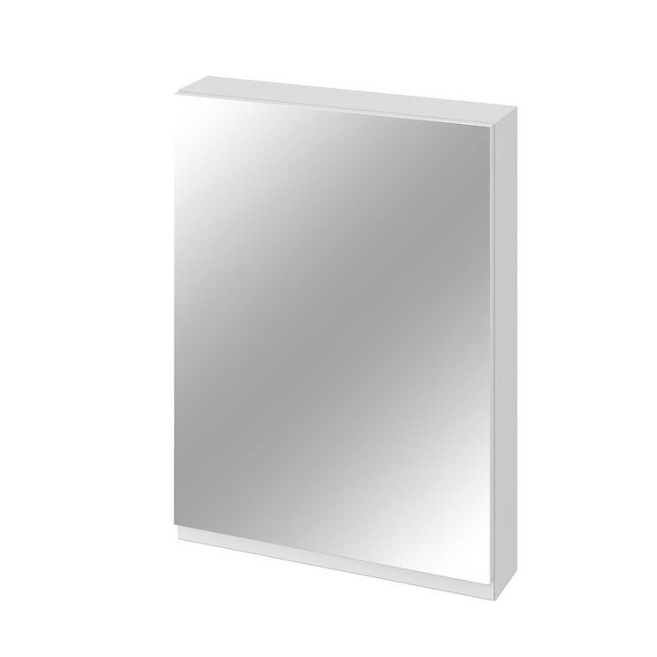 Подвесной шкафчик для ванной с зеркалом Cersanit Moduo, белый, 14 см x 60 см x 80 см