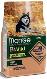 Sausā suņu barība Monge BWild With Salmon & Peas, zivs, 12 kg