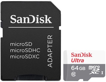 Sandisk Ultra 64GB microSDXC UHS-I Class 10 + SD Adapter