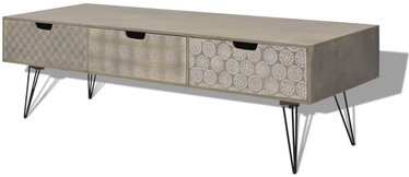 TV galds VLX Retro 243399, pelēka, 1200 mm x 400 mm x 360 mm