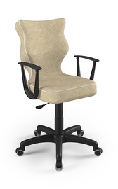 Vaikiška kėdė Entelo Norm Size 6 VS26, juoda/kreminė, 425x400x1045 mm