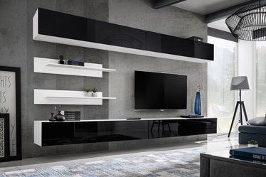 Комплект мебели для гостиной ASM Fly I, черный/светло-серый