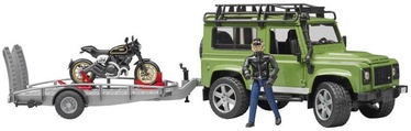 Bruder Land Rover Defender Station Wagon With Trailer 02598