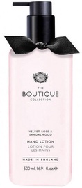 The English Bathing Company Boutique Hand Lotion 500ml Velvet Rose & Sandalwood