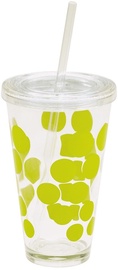 Zak!Designs Dot Dot Plastic Highball Glass Chiller 0989-5720 Kiwi Green