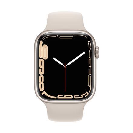 Умные часы Apple Watch Series 7 GPS 45mm Aluminum, бежевый
