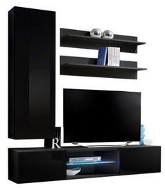 ASM Fly S1 Living Room Wall Unit Set Black