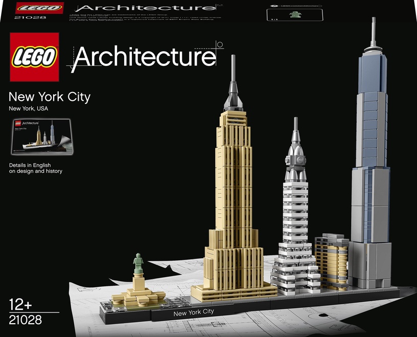 Конструктор LEGO Architecture Нью-Йорк 21028, 598 шт.