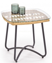 Журнальные столики Indira, черный/песочный, 51 см x 51 см x 48 см