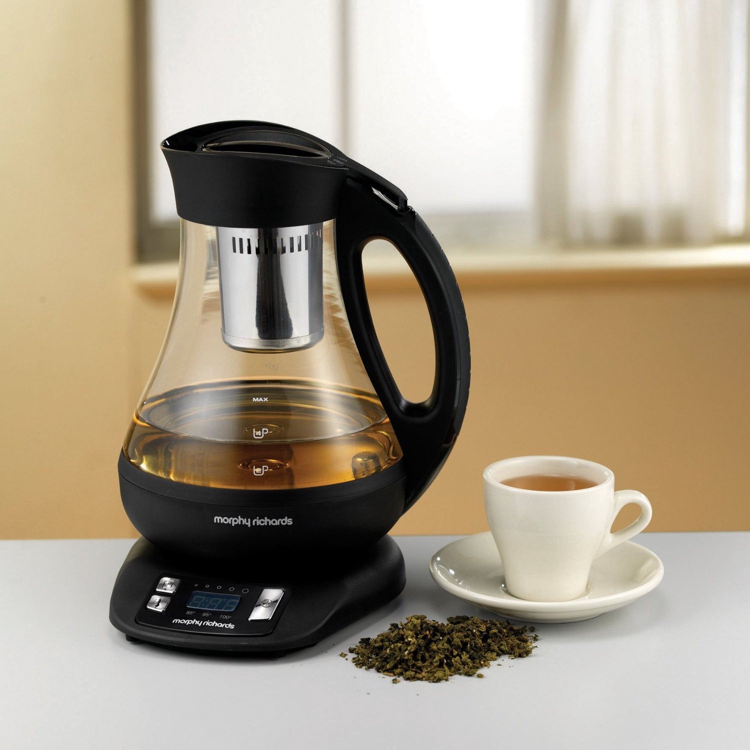 glass kettle variable temperature