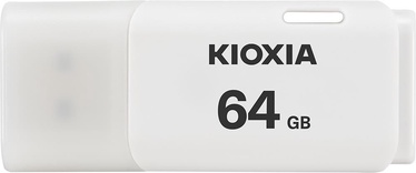 USB zibatmiņa Kioxia Hayabusa, balta, 64 GB