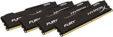 Kingston 64GB 2400MHz DDR4 CL15 HyperX Fury Black DIMM KIT OF 4 HX424C15FBK4/64