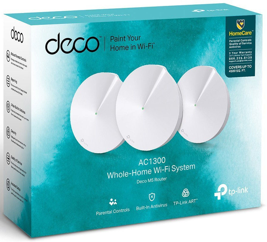 Maršrutizatorius TP-Link Deco M5 3 Pack, balta - Senukai.lt