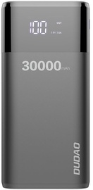 Ārējs akumulators Dudao K8Max Black, 30000 mAh