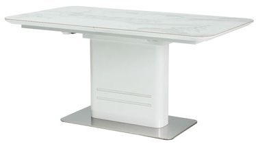 Söögilaud Signal Meble Cartier White Ceramic, 1600x900x760 mm
