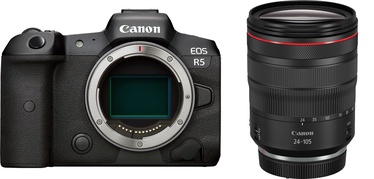 Sisteminis fotoaparatas Canon EOS R5 + RF 24-105mm f/4L IS USM