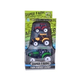 Rotaļu traktors Super farm 501052117, sarkana/dzeltena/zaļa, 3 gab.