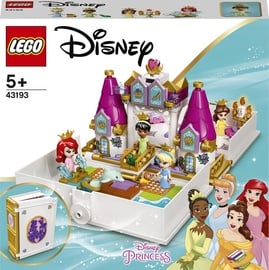 Konstruktors LEGO® | Disney Princess™ Arielas, Skaistules, Pelnrušķītes un Tiānas piedzīvojumu pasaku grāmata 43193, 130 gab.