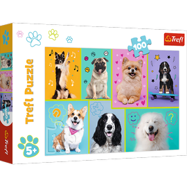 Pusle Trefl Dogs world 16421, 100 tk