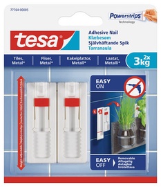 Āķis Tesa Powerstrips, 2 gab., balta