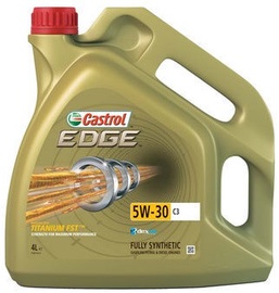 Motoreļļa Castrol Edge Titanium FST C3 5W - 30, sintētiskais, vieglajam auto, 4 l