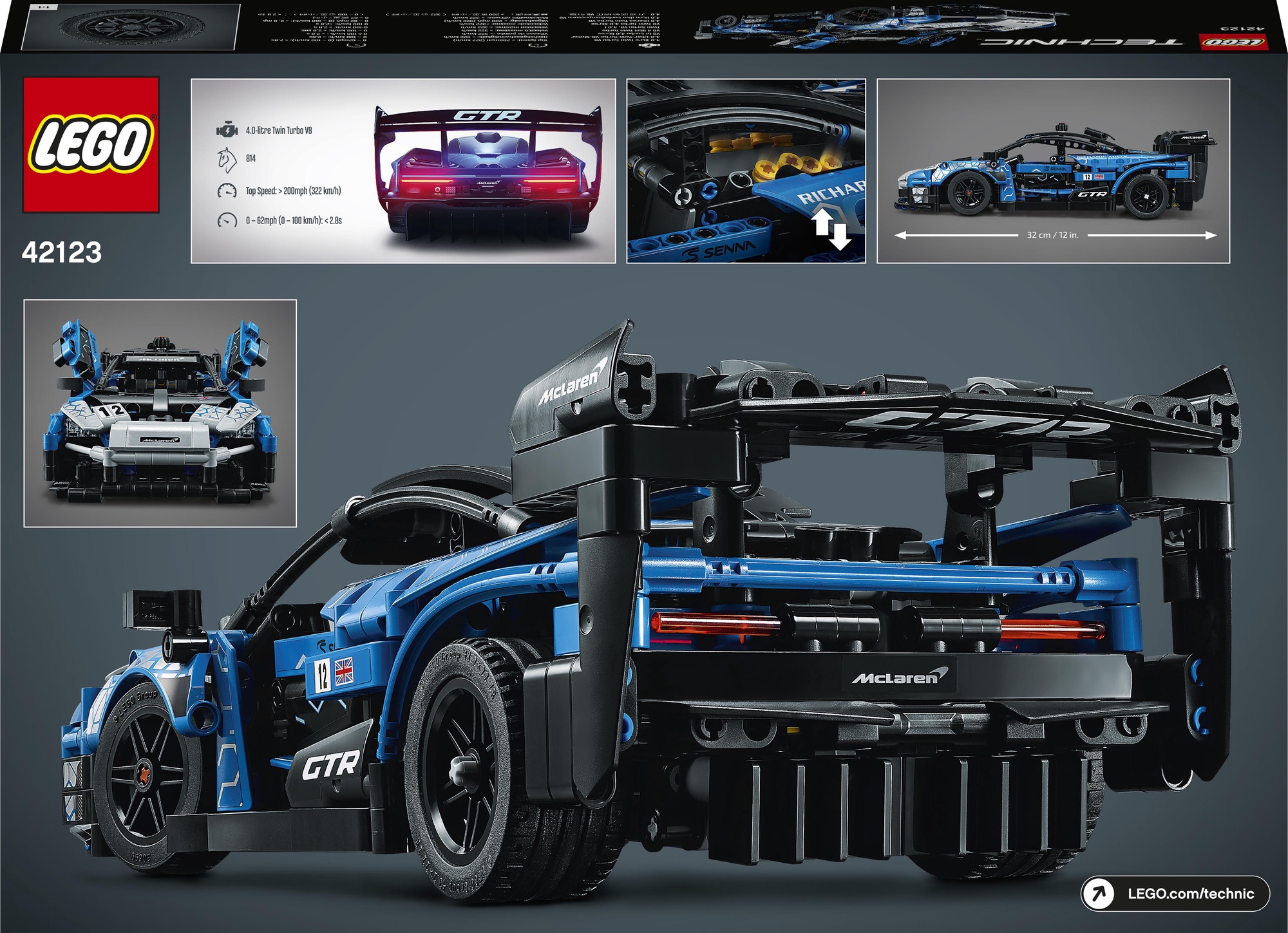 lego 42123 technic mclaren senna gtr racing sports car