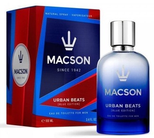 Tualetes ūdens Macson Urban Beats Blue Edition EDT, 100 ml