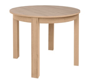 Pusdienu galds Black Red White Bernardin Oak Riviera, 950x950x760 mm