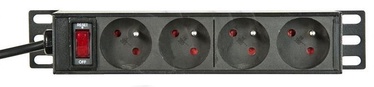 A-Lan Surge Protector 4 Outlet Black 1.8m