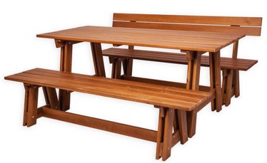 Välimööbli komplekt Folkland Timber Riva, pruun, 6 istekohta