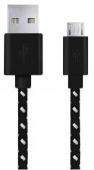Esperanza Braided Cable USB to USB-micro Black 1m