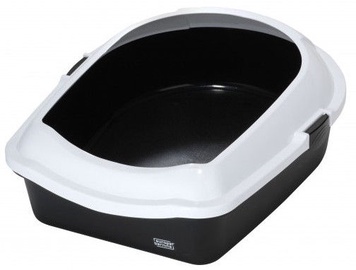 Кошачий туалет Europet Bernina Eco M, белый/черный, 560 x 430 x 140 мм