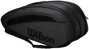 Mugursoma Wilson Federer DNA 12 Pack Bag Black, melna