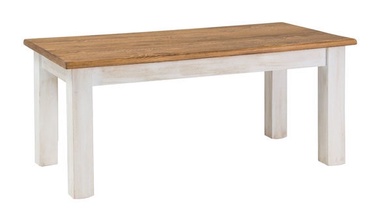 Kafijas galdiņš Signal Meble Poprad Brown Honey/Bleached Pine, 1200x600x520 mm