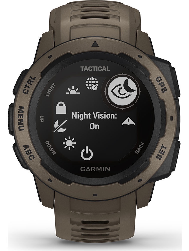 Nutikell Garmin Instinct Tactical, pruun