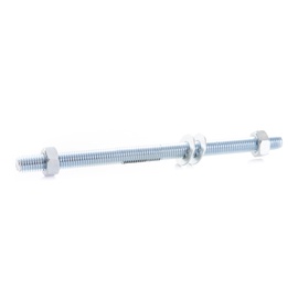Strypas su 2 veržlėmis ir 2 poveržlėmis, M12 x 200 mm