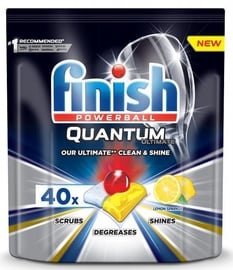Nõudepesumasina kapslid Finish Quantum Ultimate Lemon, 40 tk