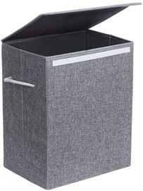 Songmics Laundry Basket Grey 40x30x50cm