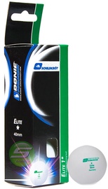 Lauatennise pall Donic Elite Ping Pong Balls White 3pcs
