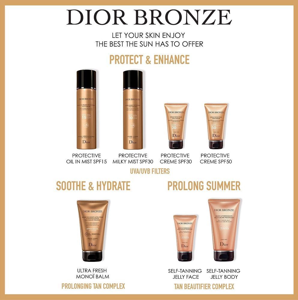dior bronze beautifying protective creme sublime glow spf 30