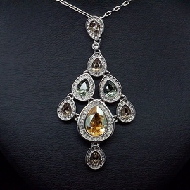 Diamond Sky Pendant Nicklaus With Swarovski Crystals