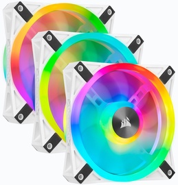 Corsair iCUE QL120 RGB PWM Fan 120mm White 3pcs
