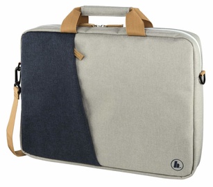 Hama Florence Notebook Bag 14.01 Marine Blue Light Grey