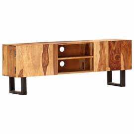 TV-laud VLX Solid Acacia Wood 287339, pruun, 300 mm x 1300 mm x 470 mm