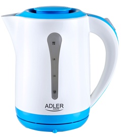 Elektriline veekeetja Adler AD 1244, 1.5 l, sinine/valge
