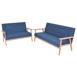 Диван VLX 2 Piece Set 274914, синий, 67 x 113.5 x 73.5 см