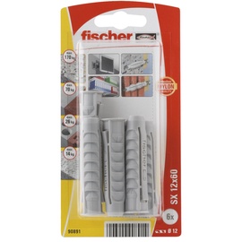 Dībelis Fischer, 12x60 mm, 6 gab.